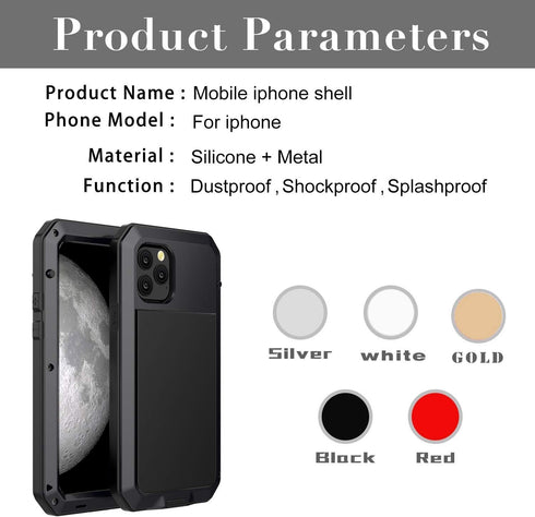 Marrkey iPhone 11 Pro Max Case, Full Body Protective Heavy Duty Shockproof Tough Armour Case with Screen Protector