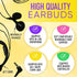 Wired in-Ear Earphone Headphones with Microphone, Remote Controller, 3.5mm Connector, Bulk Wholesale, 10 Pack, Black