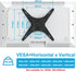 MOUNTUP Ceiling TV Mount for 24''-65'' TVs, Full Motion Height Adjustable Bracket, Holds 99lbs, Max VESA 400x400mm