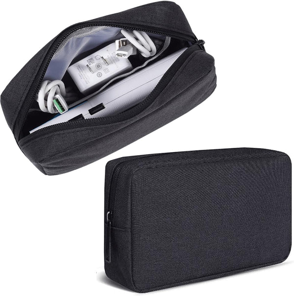 CAAORDKSO Electronics Organizer Travel Case, Cord Organizer Travel Cable Organizer Bag Waterproof Portable