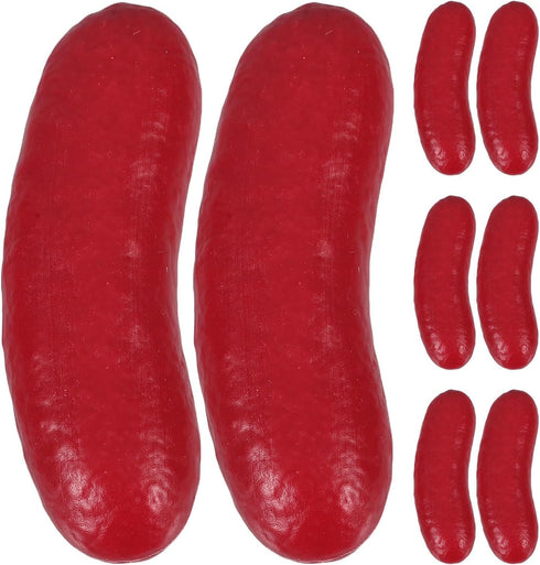 8pcs Fake Sausage Prop - Realistic Artificial Food Models - Simulation Hot