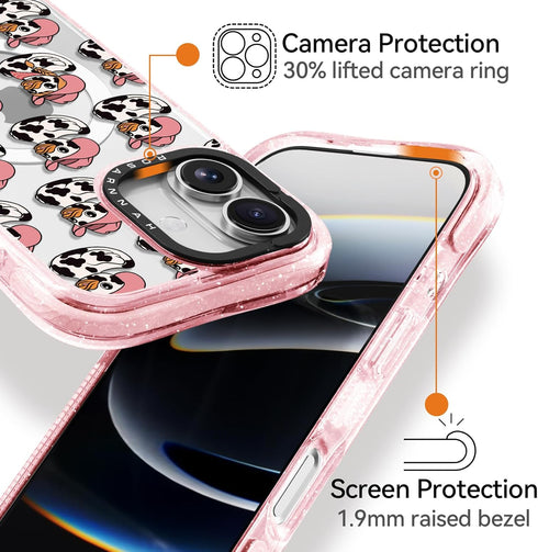 Rosarnnah 17 20 (6.3") for iPhone Case Cute - Compatible with Magsafe - Military-Grade ft Drop Protection Shockproof