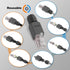VCELINK RJ45 Connector Tool-Free, CAT6A Field Termination Plug, Gold Plated Modular Plug for 23 to 26 AWG Network Cable