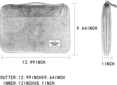 Kinmac 360° Protective Water Resistant Laptop Case Bag Sleeve for Surface Pro, MacBook Pro 13", MacBook 12", New