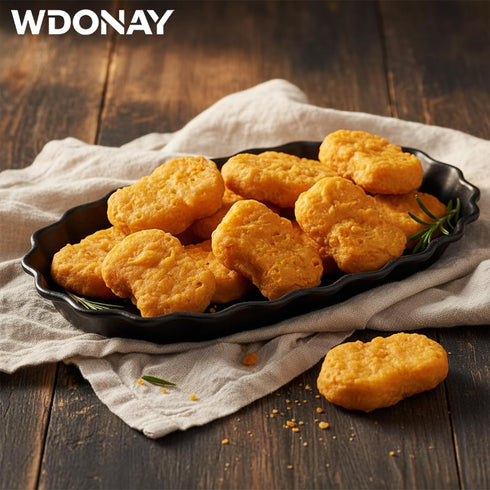 6 Pcs Artificial Chicken Nuggets, Realistic Fake Food Prop PVC Model Fake Fried Chicken Chunks for Restaurant, Kitchen