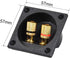 uxcell 2-Way Square Speaker Box Terminal Binding Post for Subwoofer Connectors, 1pcs Narrow Type