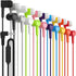 Maeline Wired Earbuds 10 Pack, Headphones with Microphone, Heavy Bass Stereo Noise Blocking, 3.5mm