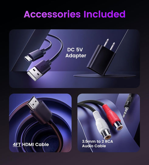 avedio links HDMI ARC Audio Extractor Converter - 4K@60Hz HDMI to Optical Toslink Adapter