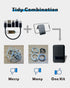 USB Type C to C Charging and Data Transfer Cable with 3 Adapters in Credit Card Size Case