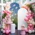 Jnbasdffb 6.6 Spring Floral Wedding Arch Cover,Stretchy Spandex Arch Backdrop Stand Covers FT,Pastoral Flowers Oil