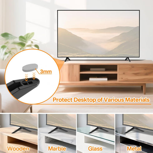 Chunxiao 32S321, 40S325, 43S303, 50S425, 55S525 Replacement TV Base Stand for TCL Roku TV Legs - Compatible with TCL