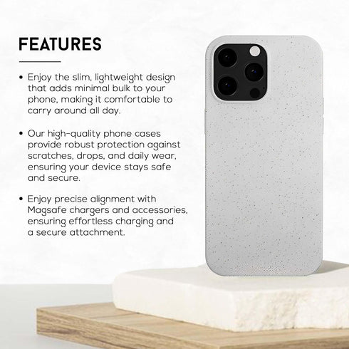EMF Protection Liquid Silicone Shungite Case for iPhones, 5G Shield Reduction, Lightweight Back Cover (Beige, 13)