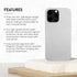 EMF Protection Liquid Silicone Shungite Case for iPhones, 5G Shield Reduction, Lightweight Back Cover (Beige, 13)