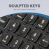 Perixx PERIBOARD-333B Wired USB Backlit Keyboard, Compact 14.25x4.57 Inches, X Type Scissor Keys, Big Print Letters,