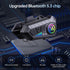 Motorcycle Bluetooth Headset Speaker, Skiing Earphone, Waterproof Bluetooth Helmet Headset with Noise Cancellation,