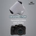 MegaGear "Ultra Light" Neoprene Camera Case Bag with Carabiner for Panasonic Lumix DMC-FZ300 - Grey