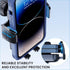Military Grade Phone Holder Car, Ultra Strong Base, 3 in 1 Phone Mount for Dashboard Windshield Air Vent, Hands-Free