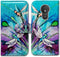 Case for Moto G7 Power/Supra, Cute Dragonfly Leather Flip Wallet Cover with Card Slot Holder for Motorola