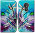 Case for Moto G7 Power/Supra, Cute Dragonfly Leather Flip Wallet Cover with Card Slot Holder for Motorola