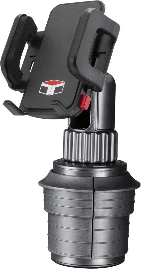 TUFF TECH Cup Holder Universal Car Mount Phone Holder with Adjustable Base for iPhone, Samsung, LG, Moto, Huawei,