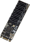 IO CREST Internal 5 Port Non-RAID SATA III 6GB/s M.2 B+M Key Adapter Card for Desktop PC