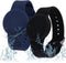 Waterproof Air Tag Bracelet for Kids, 2 Pack Soft Silicone Holder, GPS Tracker Compatible with Apple AirTag