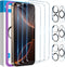 Fotbor 3-Pack iPhone 16 Pro Max Screen Protector with 3-Pack Camera Lens Protector, 9H+ Tempered Glass