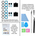 2PCS ASDAWN Camera Lens Glass Replacement for Galaxy S23 Ultra, 6.8 inches with Pre-Installed Adhesive + Repair Tool