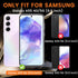 4+4 Pack Samsung Galaxy A55 5G Screen Protector, 4 Pack Tempered Glass with 4 Pack Camera Lens Protector, 9H Hardness