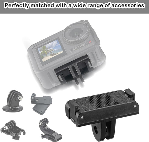 PCTC 2PCS Magnetic Adapter Mount for DJI Osmo Action 4/3, Quick Release Adapter for Vlogging & Selfie