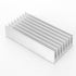 2 Pcs Set White Tone Aluminium Radiator Heatsink Cooler Fin 100mm x 51mm x 23mm for MOS Tube Power Amplifier Transistor