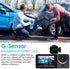 iMounTEK Dash Cam for Cars, 3 Channels Car Dash Camera 1296x1080P, Front Inside and Rear Camera, Night Vision,