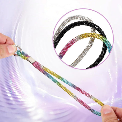 Sibba 3PCS Luxury Diamond Phone Wrist Strap Bling Rhinestone Phone Wrist Strap for Phones Case Cellphone Lanyard Full