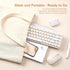MIKIBY i68 2.4GHz WindowsxP/7/8/10 Wireless Keyboard and Mouse Combo, Retro Typewriter Style Keyboard with Round