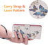 UEEBAI 15, Wallet Case for iPhone PU Leather Phone Cover Kickstand RFID Blocking Flip Case Card Slots Wrist Strap