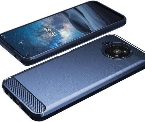 Osophter Nokia 8.3 5G Case, Shock-Absorption Flexible TPU Rubber Protective Cover, Navy Blue