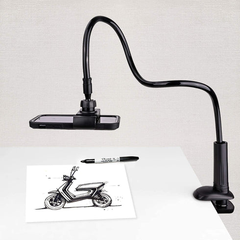 WANBY Phone Holder Bed Gooseneck Mount, Flexible 360° Rotation Mobile Phone Clip Holder for All Smart Phones