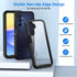 Seacosmo Slim Fit Full Body Shockproof Case for Samsung Galaxy A15 5G/4G, with Built-in Screen Protector, Black.