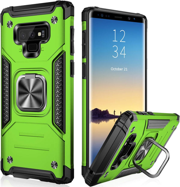 IKAZZ Galaxy Note 9 Case, Dual Layer Soft TPU and Hard PC Anti-Slip Full-Body Rugged Protective Phone Cover with