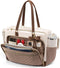 LOVEVOOK Laptop Tote Bag for Women, Work Bag Teacher Tote with Large Cup
