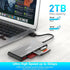 Rocketek 3.0 7-in-1 MMC Read/Writer(5Gbps) USB SD Card Reader, Multi Memory Card Reader for SD SDXC SDHC Micro SD CF MS