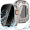 Goton 2 in 1 Privacy Waterproof Case for Apple Watch Ultra/Ultra 2, Screen Protector 49mm, Anti Spy Glass + Back Bumper