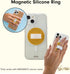 Sonix Magnetic Phone Grip, Glitter - Gold | Removable Silicone Ring Loop Holder Compatible with MagSafe