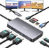 UANTIN USB C Docking Station Dual Monitor, Laptop Docking Station 3 Monitors Triple