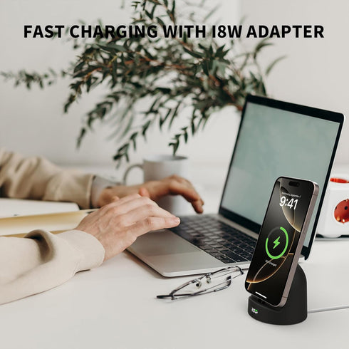 Manopola Samsung/iPhone15/16/17,Charger Phone Charging Stand for Stand with USB-C,Charging Station with LED Power