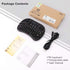 Rii Mini Wireless Bluetooth Keyboard with Touchpad, Supports Bluetooth and 2.4GHz Wireless Connection for Smartphones,
