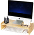 KINLINK Solid Wood Monitor Stand Riser, Monitor Riser with 2 Adjustable Height,