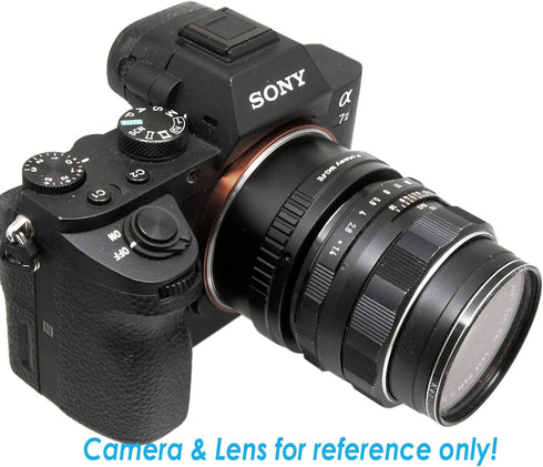 Fotasy Copper Adjustable M42 Lens to E Mount Adapter - Compatible with Sony a7 a7R a7s II III IV and More