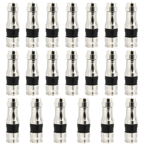 RG11 Connectors 20 Pack, F Type Connectors, RG11 Coax Cable Compression Fitting with Weather Seal O Ring
