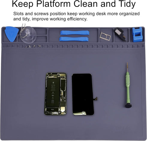 932F 15.9 12 Anti-Static Mat ESD Safe for Electronic Includes ESD Wristband and Grounding Wire, HPFIX Silicone